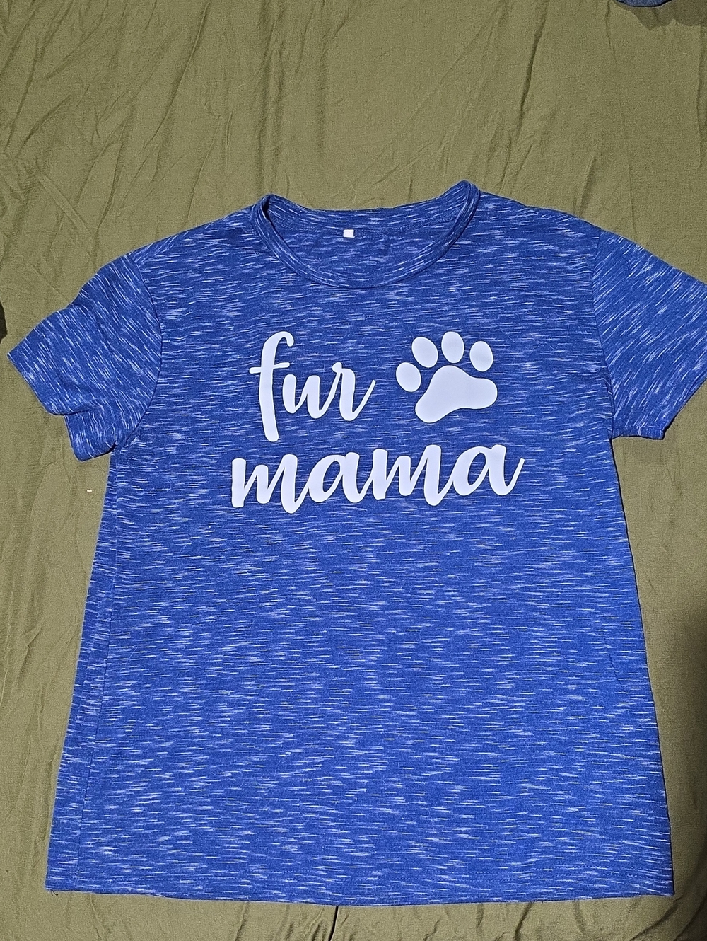 Blue 'fur mama' Graphic Tee